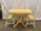 Drop Leaf Kitchen Table with 2 Matching Chairs