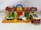 Fisher-Price Fire House with Bus, Mail Truck, Car, People and Traffic Light