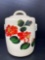 Floral Decorated Lidded Canister