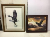 2 Framed Eagle Prints