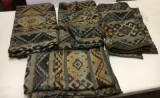 4 Pieces of Southwestern Patterned Valances