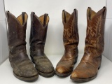 2 Pairs of Cowboy Boots- One is Tony Lama,Size 10.5EE, Other is Chippewa, Size 10.5D