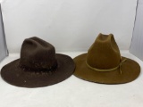 2 Felt Hats- One is Ranch, Other Unmarked