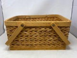 Woven Basket with Double Swing Handles