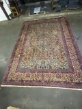 Oriental Style Floral Wool Room-Size Rug
