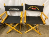 2 Tupperware Promotion Director Style Chairs