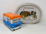 Harting's Country Maid Bread Tin and John Deere 