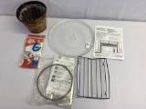 Woven Trash Can, Dirt Devil Vacuum Bags, Microwave Oven Carousel with Rack & Belt