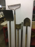 Long-Handled Tools: Shovels, Edger, Rake, Hook