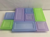 Plastic Food Storage Containers with Snap On Lids