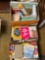 Large Lot of Paperback Books & Miscellaneous Art Supplies