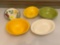 3 Fiesta Bowls, White Bowl and Floral Bowl