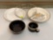 3 Glass/Ceramic Pie Plates, Cup and Bowl