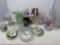 Glassware, Mugs, Vases, Bowls, Tea Pot, Candle Stick, Baby Spoon