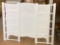 White Single Size Bed- Headboard, Footboard and Side Rails