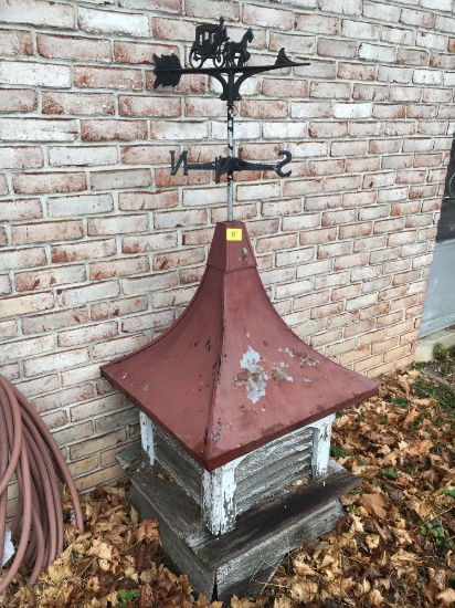 Louvered Cupola with Weather Vane Top
