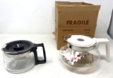 2 Mr. Coffee Decanters- White is New with Box