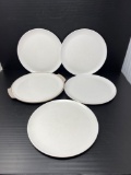 4 Melmac Plates and Serving Platter
