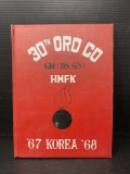 30th Ord Co Korea '67-68 Book