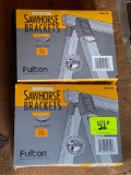 2 Boxes of Sawhorse Brackets- One Pair in Each Box- New