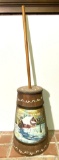 Paint Decorated Wooden Butter Churn