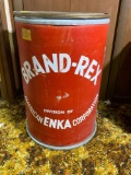 Brand-Rex Cardboard Barrel with Lid