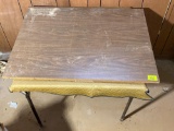 Card Table with Quilted Cover