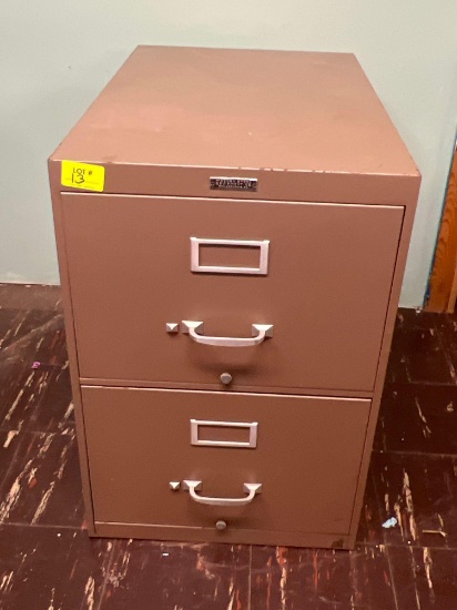 2-drawer metal filing cabinet