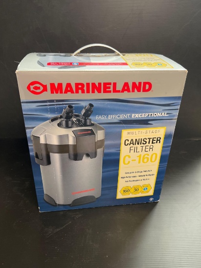 Marine multi-stage canister aquarium filter