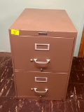 2-drawer metal filing cabinet