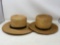 2 Man's Straw Hats, Amish style