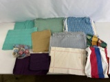 Grouping of Fabric & Woven Place Mats