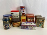Decorative and Vintage Food Tins- 11 in Lot
