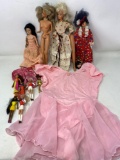 Dolls Lot- Barbie Types, Some Miniatures, Pink Ballet Leotard
