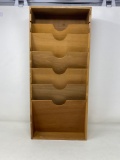 Wooden Wall Mail Rack