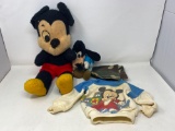Stuffed Mickey Mouse Toy, Small Goofy Stuffed Animal and Small Disney Sweatshirt
