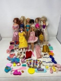 Grouping of Barbie Type Fashion Dolls, Clothing & Accessories