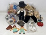 Amish Boy Doll, Wooden Amish Couple Cut-Outs, Miniature Baskets, Disney Toys, Plastic Flatware