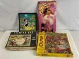 Snow White Reverse Painting, Miss Piggy Paper Dolls, Farm Puzzle & Rig-A-Jig Construction Set