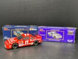 Racing Champions 1993 Budweiser #11 with Box and Brickyard 400 #94 (New in Cellophane)