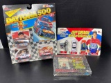 Racing Champions Daytona 500 1992 Mini Cars: #28, #21, #15 and Jeff Gordon Mini Car Collector Set