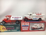 Special Ltd. Ed. Humble Tanker Truck and Exxon Truck Bank- Both with Boxes