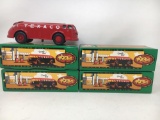 4 Texaco Collector Series #11 1934 Doodle Buck Locking Banks- All with Boxes