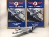 2 Wings of Texaco 1932 Northrop Gamma Airplanes- Both with Boxes