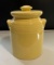 Yellow Gibson Lidded Cookie Jar