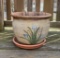 Ceramic Pot with Floral Decoration