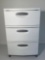 3-Drawer Plastic Storage Cabinet