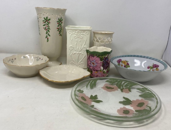 Lenox Lot- Vases, Bowls & Dish, Decorative Plates & Bowl