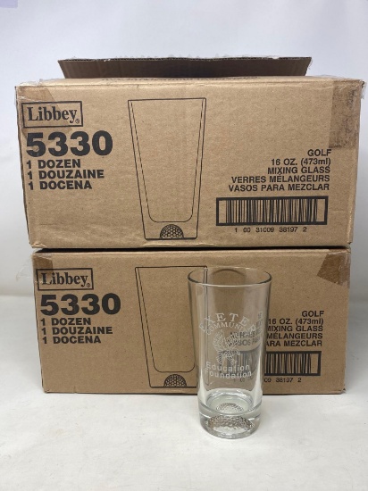 2 Cases of Libbey Glass Mixing Glasses- Exeter Community Education Foundation