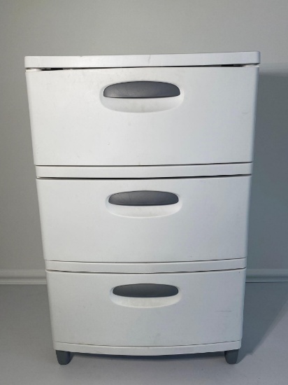 3-Drawer Plastic Storage Cabinet